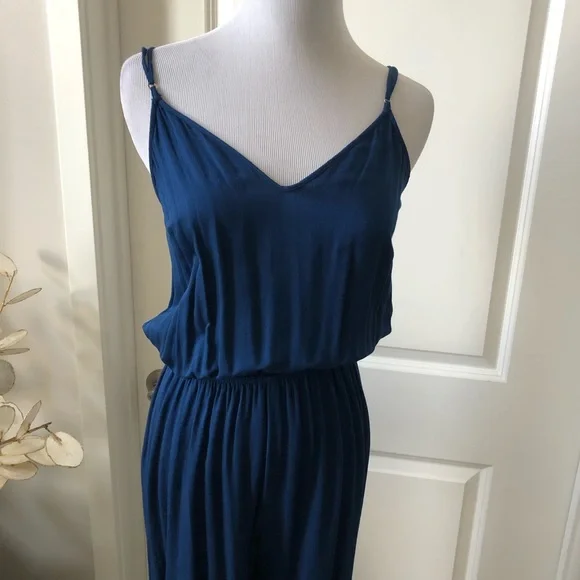 Arden B strappy blue wide leg jumpsuit - Picture 2 of 6